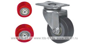 Колесо поворотное с площадкой Lema BF2-PU-50-40-6